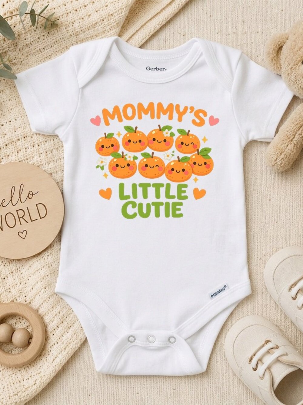 Mommy's Little Cutie Pink Toddler Mother's Day Gift ONESIE®